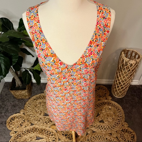 GAP Floral Sleeveless Shift Dress Sz XS - Picture 10 of 11